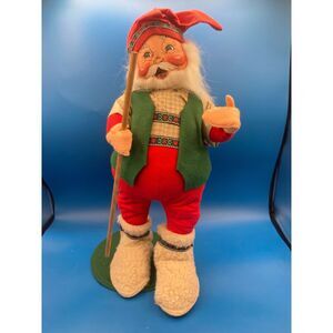 Annalee '94 Santa Claus Old World Hiker Alpine 18" Christmas #5650 Mobilitee